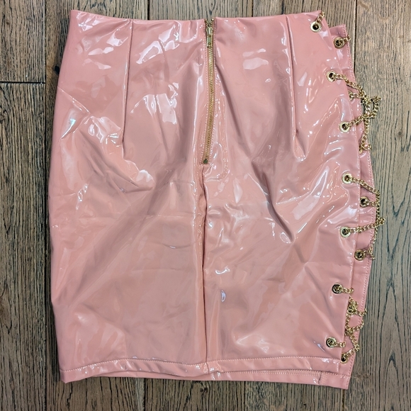 Fashion Nova Stunner Girl Latex Skirt - Mauve - Picture 6 of 9